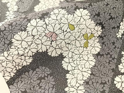 平和屋着物●九寸名古屋帯　唐織　舞桜　正絹　逸品　CABI4168vp