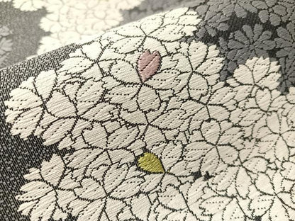 平和屋着物●九寸名古屋帯　唐織　舞桜　正絹　逸品　CABI4168vp