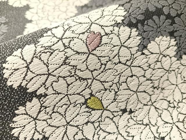 平和屋着物●九寸名古屋帯　唐織　舞桜　正絹　逸品　CABI4168vp