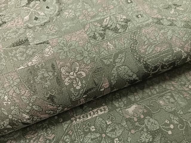 平和屋着物●全通柄袋帯　花唐草吉祥文　正絹　逸品　CABI4178vp
