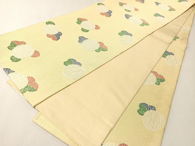 平和屋着物●全通柄袋帯　唐織　万寿菊　ますいわ屋扱い　正絹　逸品　未使用　CABI4182vp