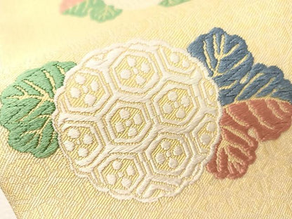 平和屋着物●全通柄袋帯　唐織　万寿菊　ますいわ屋扱い　正絹　逸品　未使用　CABI4182vp