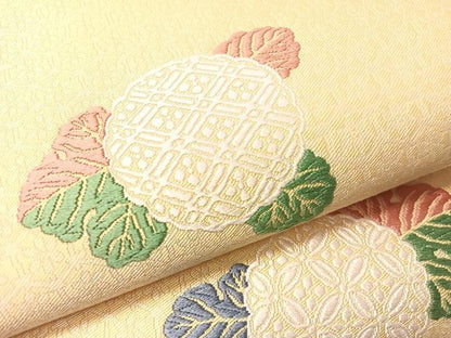 平和屋着物●全通柄袋帯　唐織　万寿菊　ますいわ屋扱い　正絹　逸品　未使用　CABI4182vp
