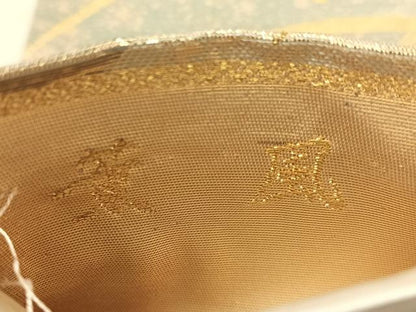 平和屋着物●西陣　長嶋成織物　ながしま帯　六通柄袋帯　唐織　薫風　金糸　正絹　逸品　CABI4195vp