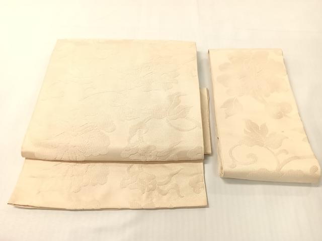 平和屋着物●つけ帯　更紗唐草文　肌色　正絹　逸品　CABI4200vp
