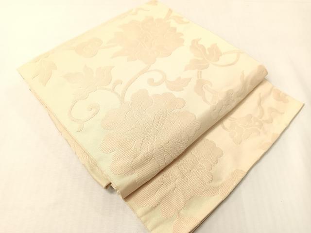 平和屋着物●つけ帯　更紗唐草文　肌色　正絹　逸品　CABI4200vp