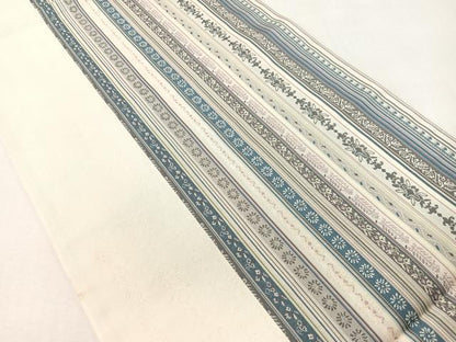 平和屋着物●本場筑前博多織　両面　全通柄京袋帯　花間道　正絹　逸品　CABI4203vp
