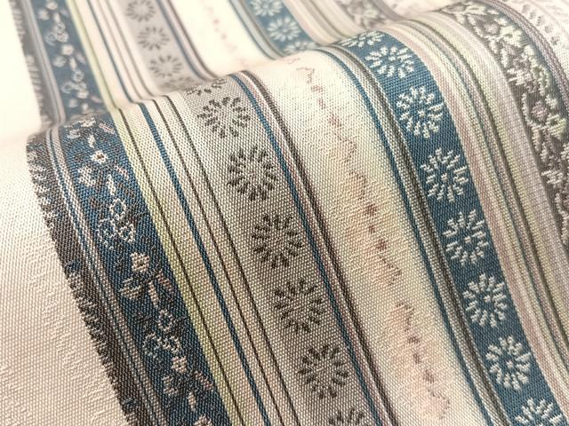 平和屋着物●本場筑前博多織　両面　全通柄京袋帯　花間道　正絹　逸品　CABI4203vp