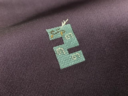 平和屋着物●九寸名古屋帯　風神雷神　金銀糸　正絹　逸品　未使用　CABI4207vp