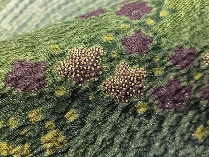 平和屋着物●十日町　名門　滝泰謹製　中国三大刺繍　相良刺繍　太鼓柄袋帯　おぼろ染　襲ね絞り　立波花文　銀通し地　逸品　CABI4222vp