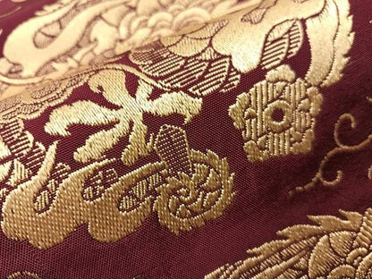 平和屋着物●アンティーク　大正ロマン　全通柄　九寸名古屋帯　雲龍　正絹　逸品　CABI4231vp