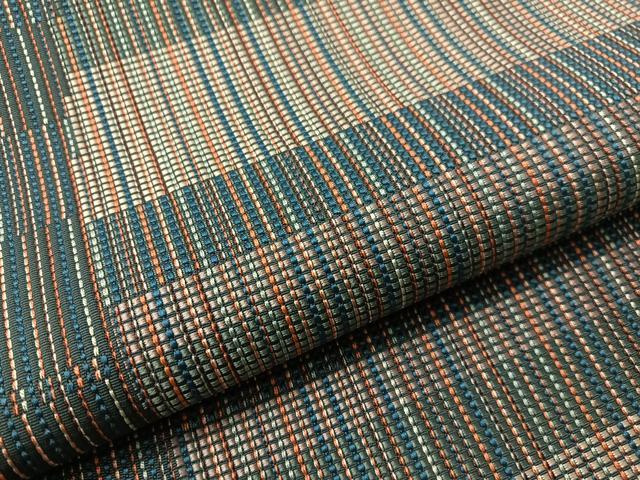 平和屋着物●本場筑前博多織　八寸名古屋帯　幾何学文様　正絹　逸品　CABI4247vp