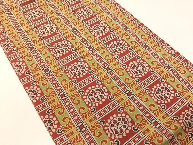 平和屋着物●龍村美術織物　九寸開き名古屋帯　法隆寺蜀紅錦　正絹　逸品　CABI4256vp