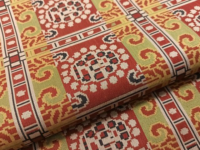 平和屋着物●龍村美術織物　九寸開き名古屋帯　法隆寺蜀紅錦　正絹　逸品　CABI4256vp