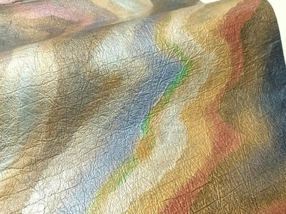 平和屋着物●六通柄袋帯　作家物　金唐革　道長文様　正絹　逸品　CABI4265vp
