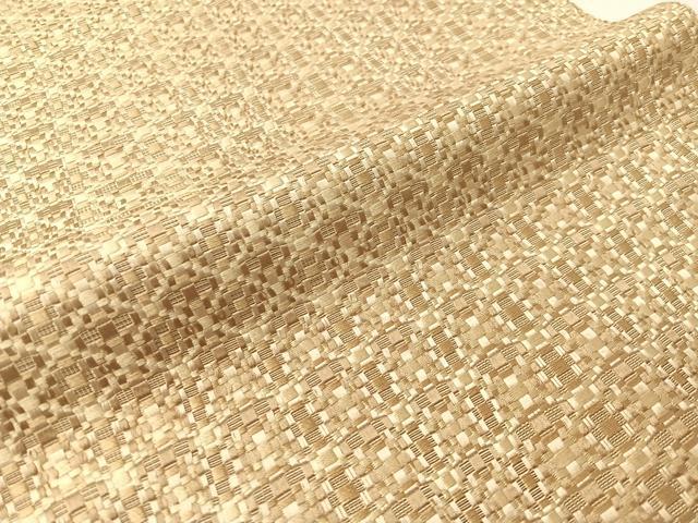 平和屋着物●本場筑前博多織　八寸名古屋帯　幾何学柄　正絹　逸品　CABI4271vp
