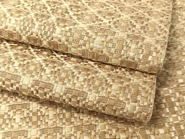 平和屋着物●本場筑前博多織　八寸名古屋帯　幾何学柄　正絹　逸品　CABI4271vp