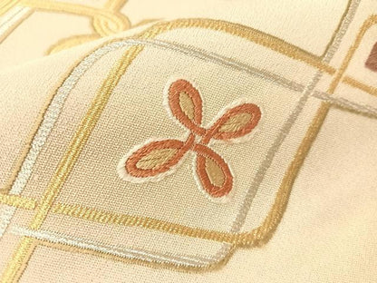 平和屋着物●九寸名古屋帯　唐織　吉祥花文　金銀糸　正絹　逸品　CABI4282vp