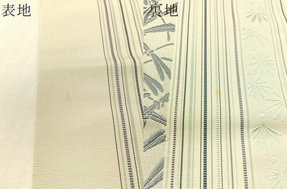 平和屋着物●本場筑前博多織　八寸名古屋帯　トンボ　正絹　逸品　CABI4285vp