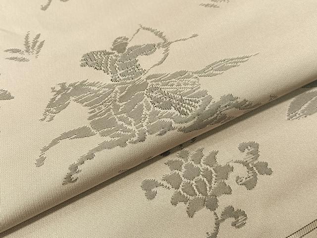 平和屋着物●九寸名古屋帯　狩猟文　正絹　逸品　CABI4287vp