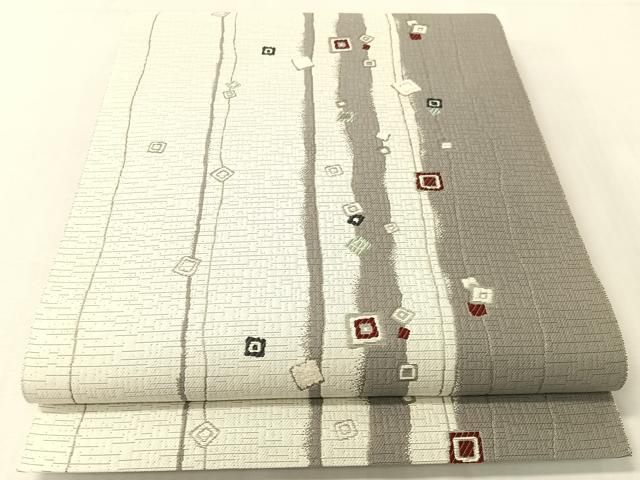 平和屋着物●本場筑前博多織　八寸名古屋帯　モール　箔散らし　逸品　CABI4291vp