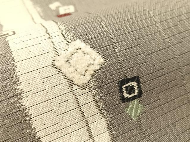 平和屋着物●本場筑前博多織　八寸名古屋帯　モール　箔散らし　逸品　CABI4291vp