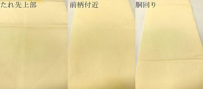 平和屋着物●塩瀬 九寸名古屋帯 手描き 枝花文 正絹 逸品 CABI4298vp