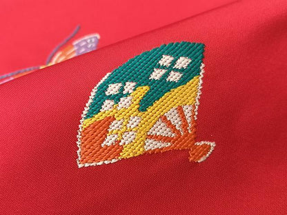 平和屋着物●西陣 川島織物 九寸名古屋帯 玩具花蝶文 正絹 逸品 CABI4307vp