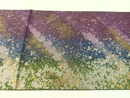 平和屋着物●両面　太鼓柄袋帯　作家物　霞文　金銀糸　正絹　逸品　未使用　CABI4308vp