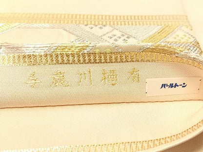 平和屋着物●龍村平蔵製　六通柄　本袋帯　有栖川鹿手　金銀糸　正絹　逸品　CABI4327vp