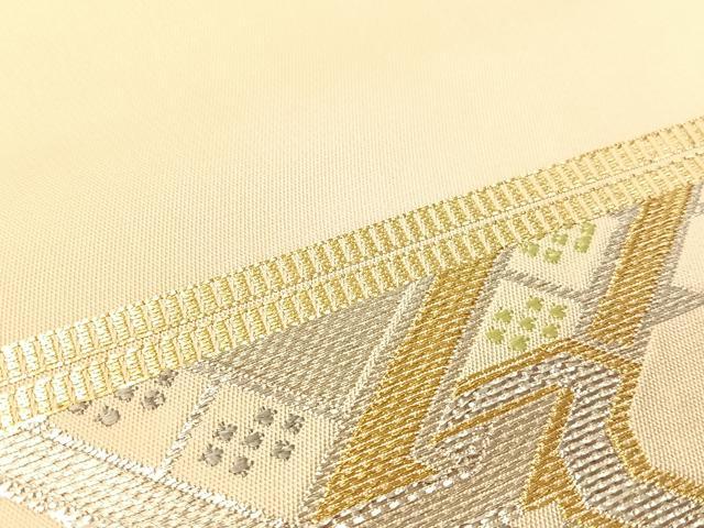 平和屋着物●龍村平蔵製　六通柄　本袋帯　有栖川鹿手　金銀糸　正絹　逸品　CABI4327vp