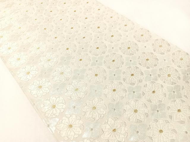 平和屋着物●六通柄袋帯　有職唐織　花尽くし　金銀糸　正絹　逸品　CABI4329vp