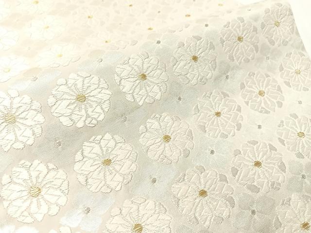 平和屋着物●六通柄袋帯　有職唐織　花尽くし　金銀糸　正絹　逸品　CABI4329vp