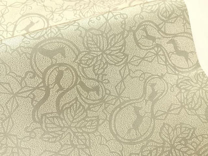 平和屋着物●人間国宝　南部芳松　突彫り　全通柄袋帯　創作絵図　瓢箪に駒　正絹　逸品　CABI4330vp