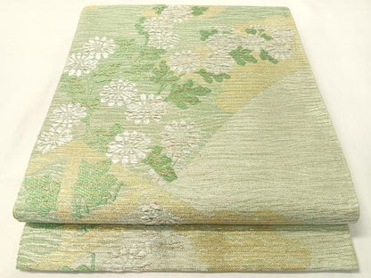 平和屋着物●西陣　川島織物　六通柄　本袋帯　菊花文　金銀糸　正絹　逸品　未使用　CABI4336vp