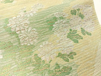 平和屋着物●西陣　川島織物　六通柄　本袋帯　菊花文　金銀糸　正絹　逸品　未使用　CABI4336vp