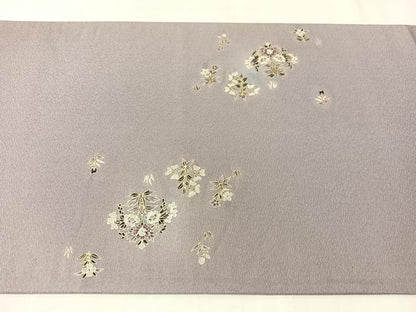 平和屋着物●太鼓柄袋帯　刺繍　動物花唐草文　金彩　正絹　逸品　CABI4352vp