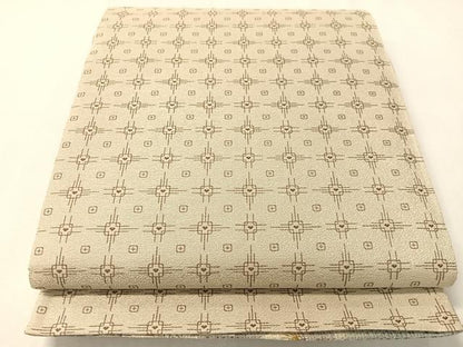 平和屋着物●両面　全通柄袋帯　型染め　松葉間道　金通し地　正絹　逸品　CABI4365vp