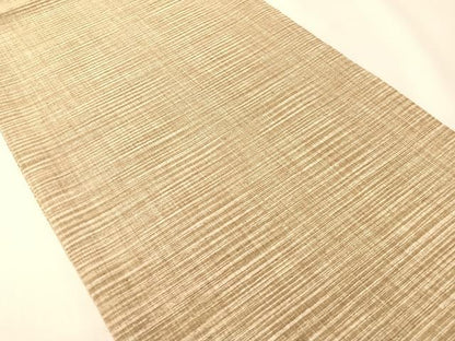 平和屋着物●インド・アッサム　野蚕糸　手織　ムガシルク　両面　全通柄袋帯　霞文　正絹　逸品　CABI4384vp