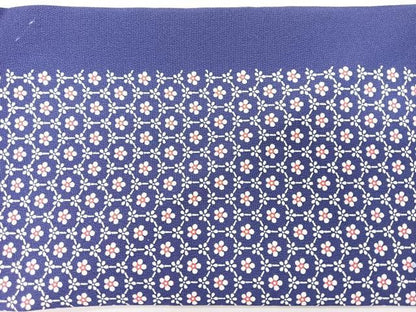 平和屋着物◎全通柄　九寸名古屋帯　型染め　亀甲花文　正絹　逸品　未使用　CABI4428nb