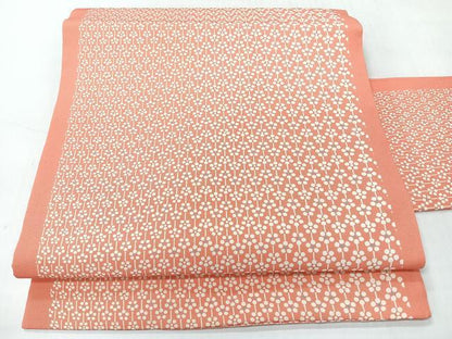平和屋着物◎全通柄　九寸名古屋帯　舞花文　正絹　逸品　未使用　CABI4429nb