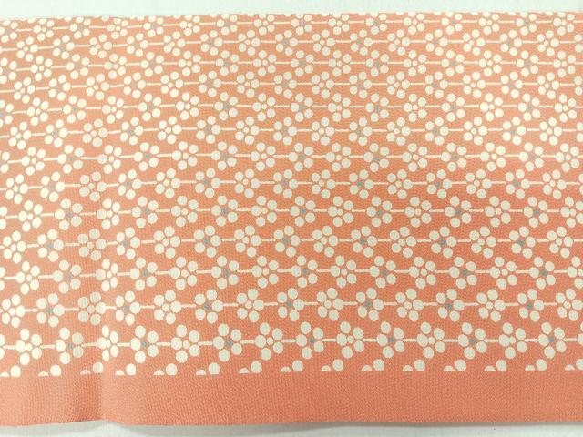 平和屋着物◎全通柄　九寸名古屋帯　舞花文　正絹　逸品　未使用　CABI4429nb