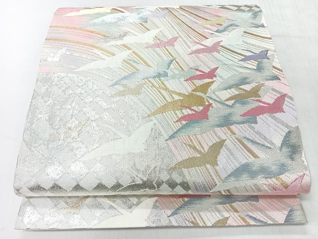 平和屋着物◎九百佐賀錦　六通柄袋帯　うたげ　金銀糸　正絹　逸品　CABI4468nb