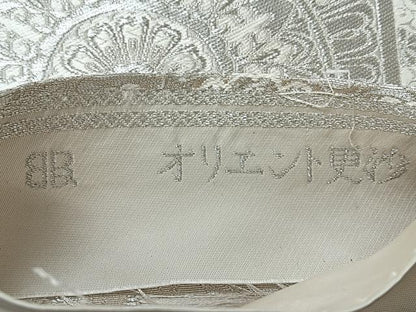 平和屋着物◎西陣　服部織物謹製　六通柄袋帯　オリエント更紗　銀糸　正絹　逸品　CABI4490nb