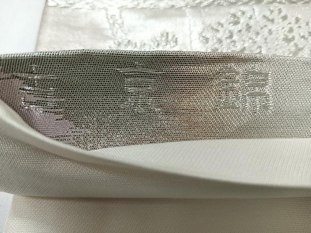 平和屋着物◎六通柄袋帯　古京錦　二重引箔　銀糸　正絹　逸品　CABI4538nb