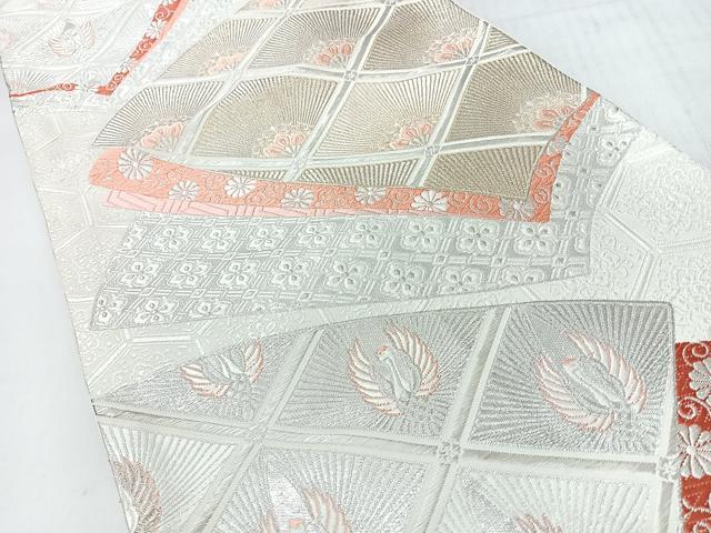 平和屋着物◎六通柄袋帯　唐織　地紙花鳥文　金銀糸　正絹　逸品　CABI4540nb