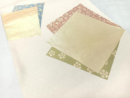 平和屋着物◎六通柄袋帯　名物裂　金糸　正絹　逸品　CABI4545nb