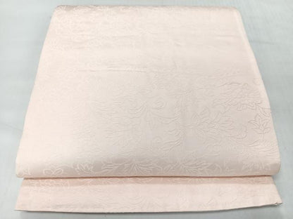 平和屋着物◎両面　六通柄袋帯　唐織　亀甲更紗花文　銀糸　正絹　逸品　CABI4566nb