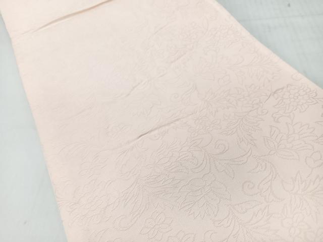 平和屋着物◎両面　六通柄袋帯　唐織　亀甲更紗花文　銀糸　正絹　逸品　CABI4566nb
