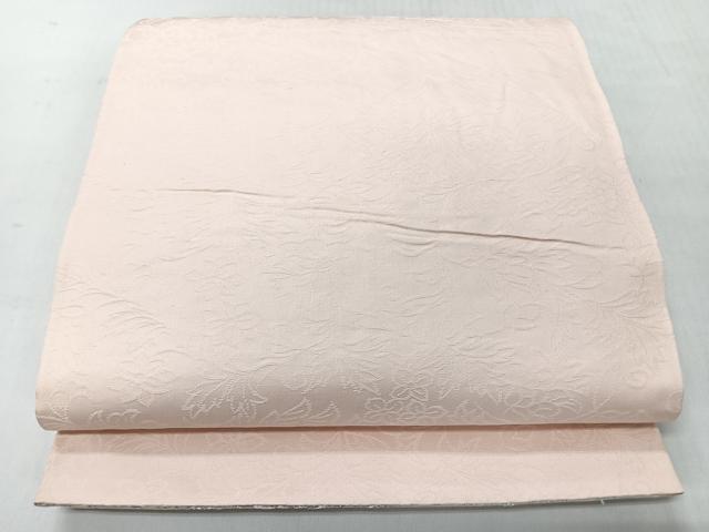 平和屋着物◎両面　六通柄袋帯　唐織　吉祥華飾華文　銀糸　正絹　逸品　CABI4578nb